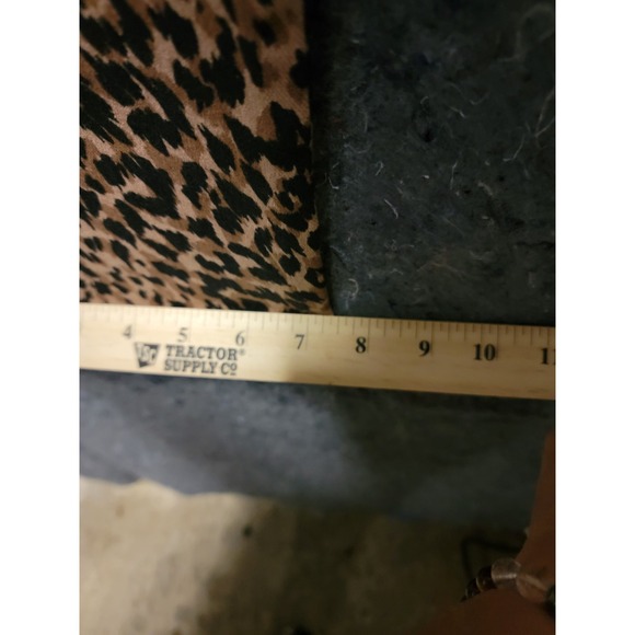 Terra & Sky Core Straight Leg Demin Leopard Size 16W High Rise - Picture 7 of 8